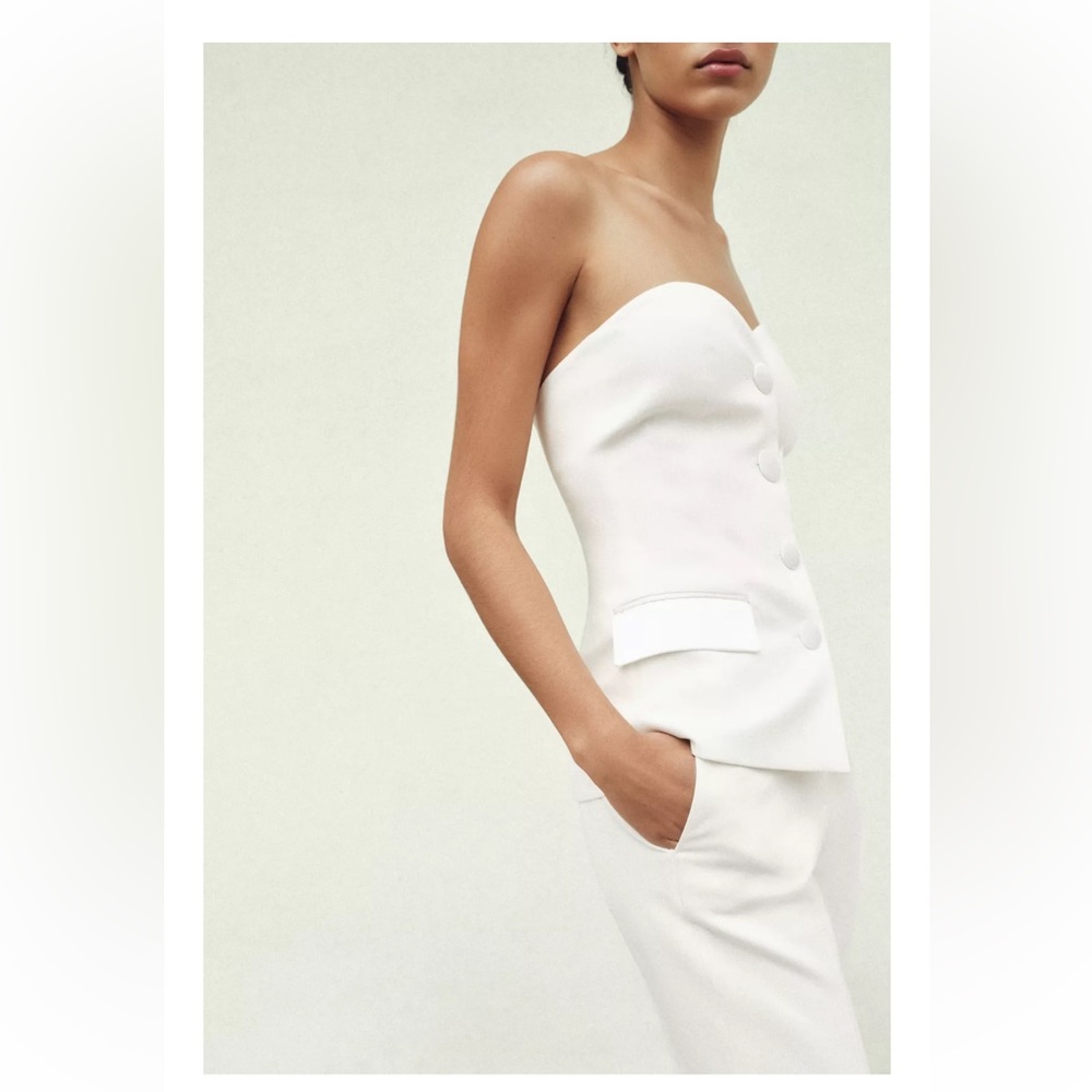 ZARA Satin Bustier Top – Size XS (NWT) - Picture 5 of 8